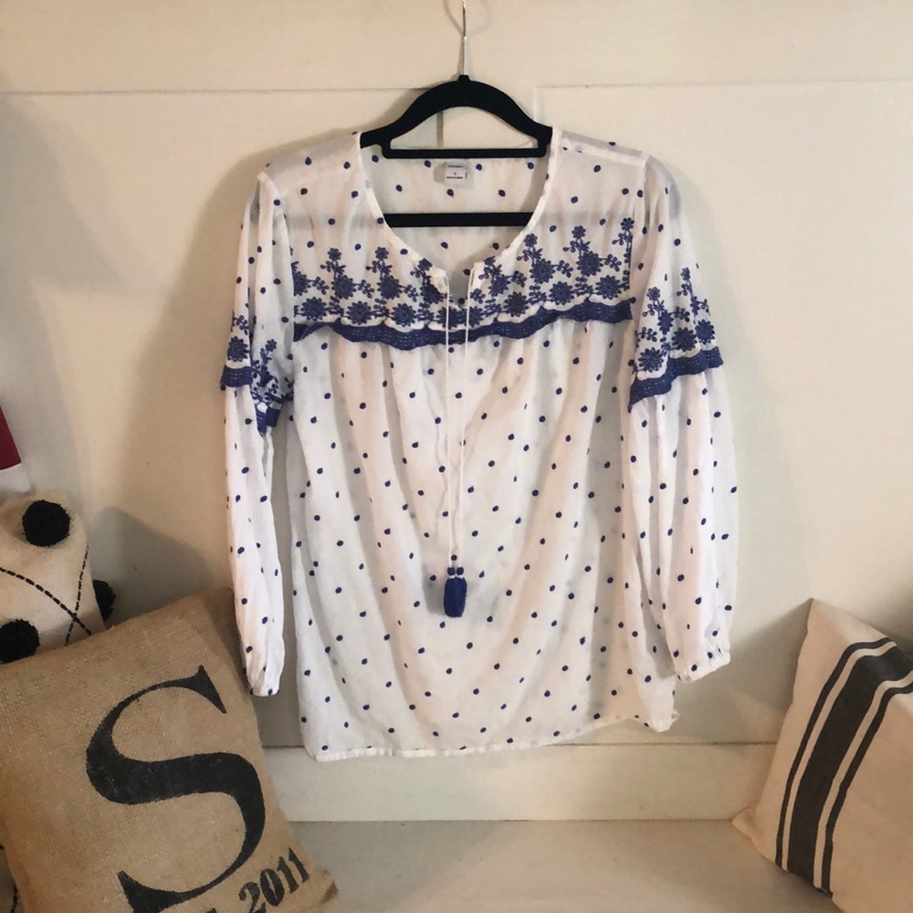 EUC Old Navy Peasant Top sz S